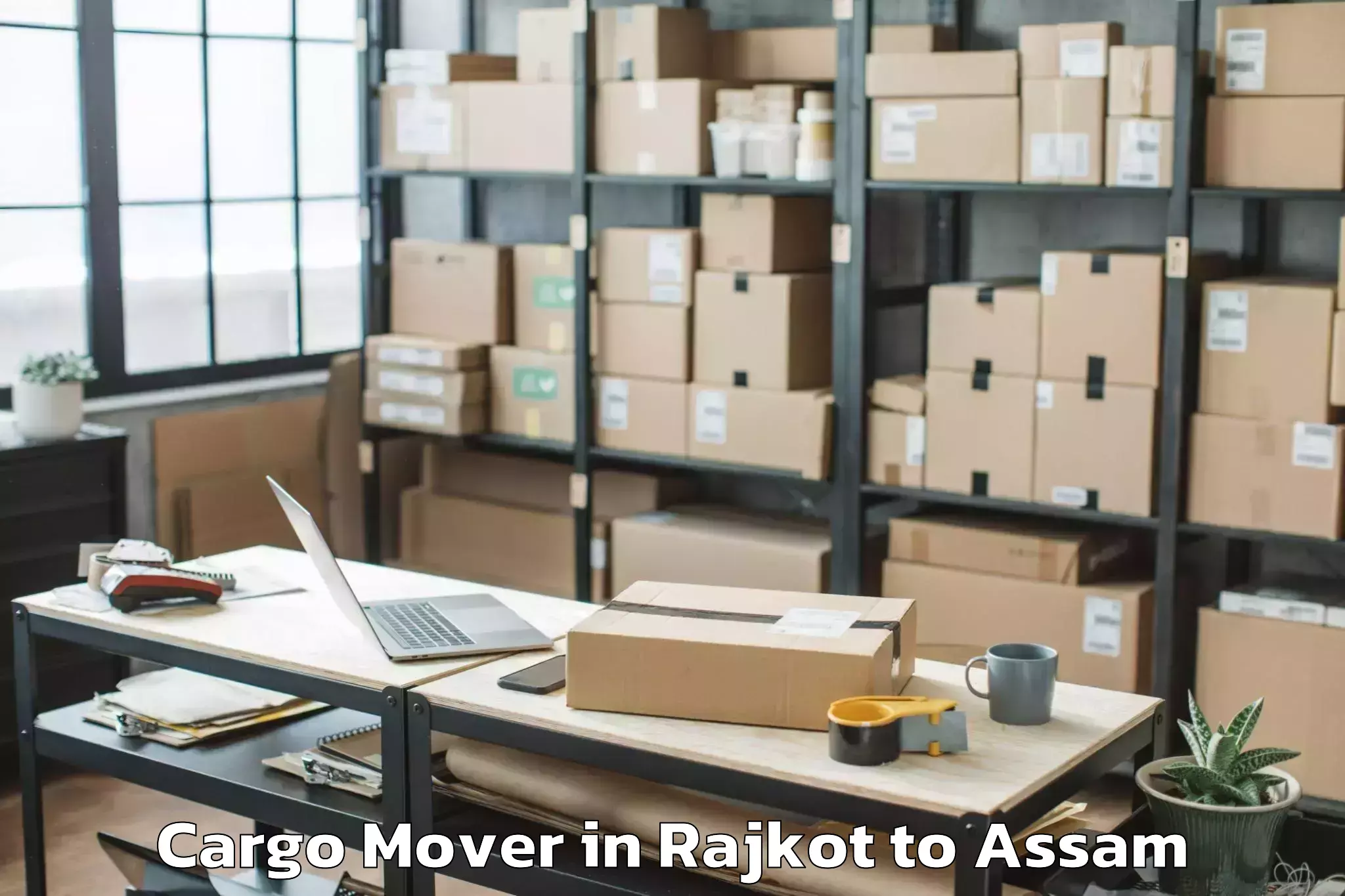 Book Rajkot to Gauripur Cargo Mover